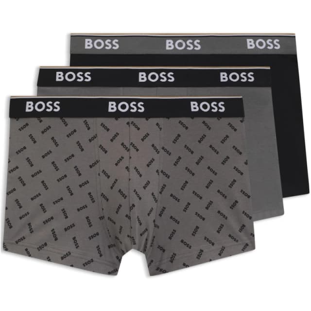 Boss Trunk 3 Pack Blk/Gry 060 male 2X Large