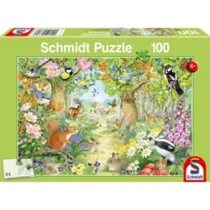 Animals In The Forrest Jigsaw (100 Piece)