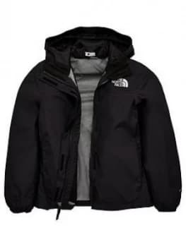The North Face Girls Resolve Rain Jacket - Black