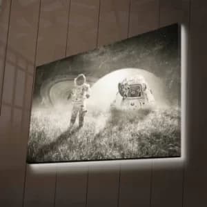 NASA-015 Multicolor Decorative LED Lighted Canvas Painting