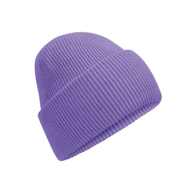 Beechfield Beechfield Men Classic Deep Cuffed Beanie in Violet Violet One Size Male 5063425806829