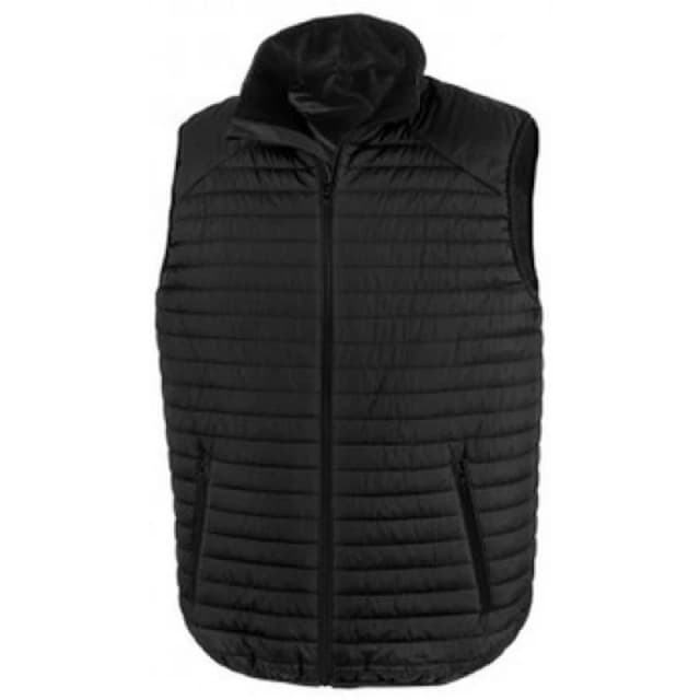 Result Result Men Thermoquilt Gilet in Black Size: X-Small Black XS Male 5059444582035