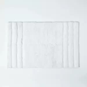 Spa Supreme Luxury White Bath Mat - White - White - White - Homescapes