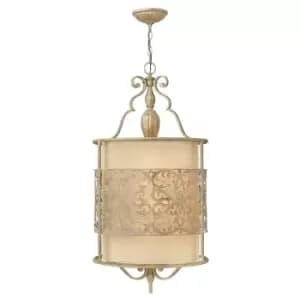 4 Bulb Ceiling Pendant Light Fitting Brushed Champagne LED E14 60W Bulb