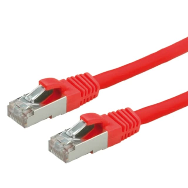 VALUE S/FTP Patch Cord Cat.6. halogen-free. red. 0.5 m