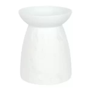 White Ceramic Butterfly Oil Burner