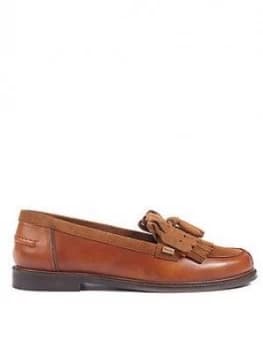 BARBOUR Olivia Loafer Tan Size 3 Women