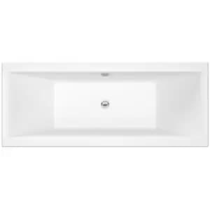 Nuie Asselby Square Double Ended Bath 1700 X 700mm - White