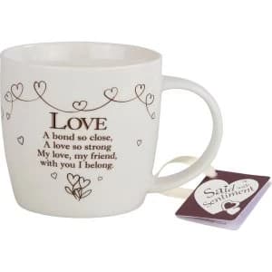 Said with Sentiment Ceramic Mug Love