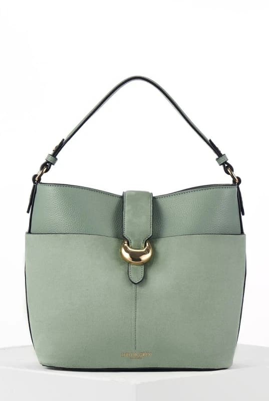 Luella Grey Womens 'Indra' Bucket Crossbody in Green Green Female One Size
