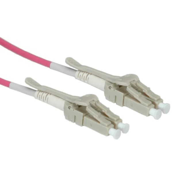 ROLINE OM4. LC/LC. 2m fibre optic cable Grey. White