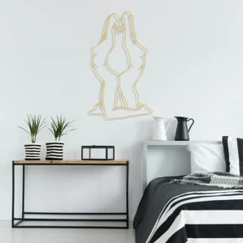 Womans - Gold Gold Decorative Metal Wall Accessory