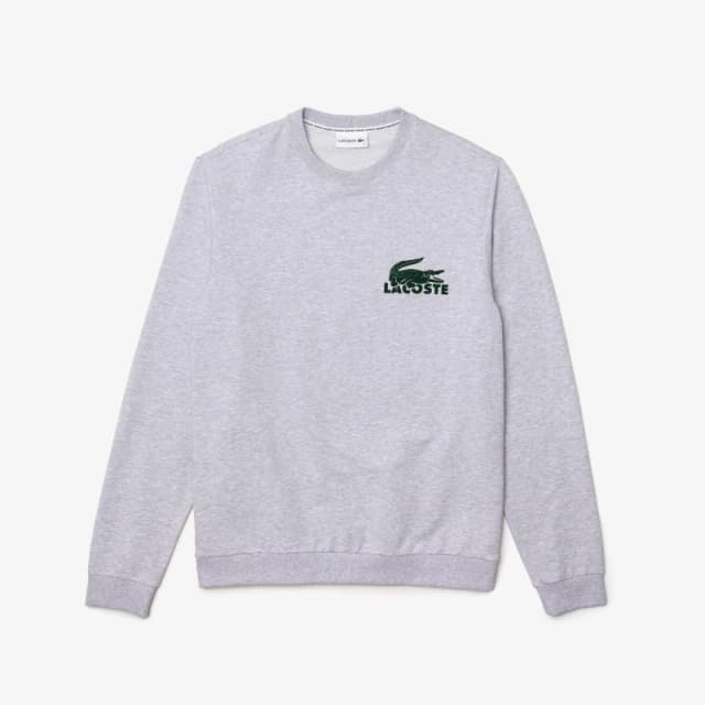 Lacoste Lacoste Crew Sweater Mens - Grey Grey XL
