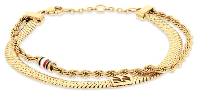 Tommy Hilfiger 2780982 Womens Layered Set Bracelet Gold Jewellery