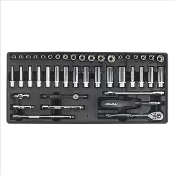 Sealey TBT19 Tool Tray with Socket Set 43pc 1/4Sq Drive