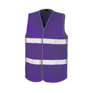 Result Adults Unisex Safeguard Enhance Visibility Vest (2X/3XL) (Purple)