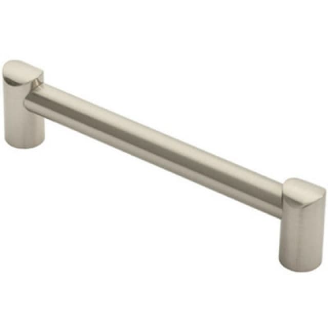 Loops Round Tube Pull Handle 180 x 16mm 160mm Fixing Centres Satin Nickel Metallics unisex