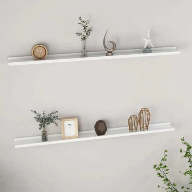 VIDAXL Wall Shelves 2 pcs White 115x9x3cm Vidaxl 8720286417607