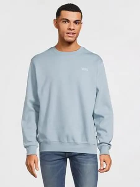 Vans Dusty Blue Core Basic Crew Fleece Sweater M/Blue Male L 208207UK