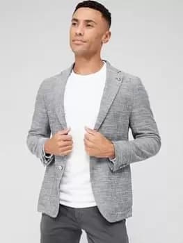BOSS C-hanry-233 Slim Fit Jacket, Silver, Size 52=Uk42, Men