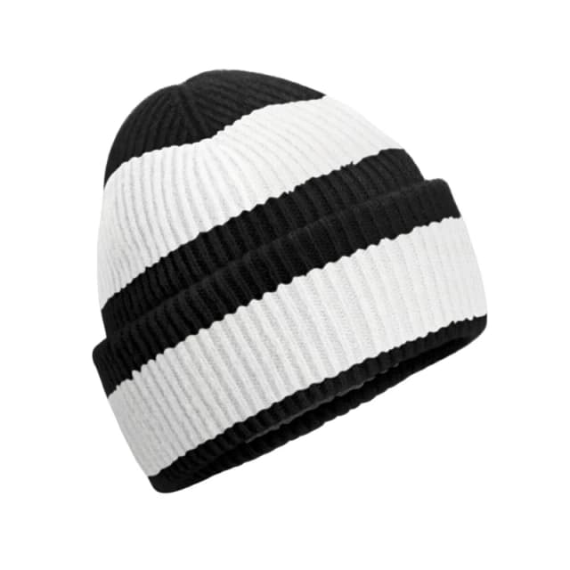 Beechfield Beechfield Men Colour Block Beanie in Black One Size Male 5063574673860