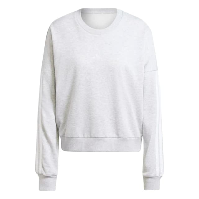 Adidas Womens hooded sweatshirt adidas Essentials 3-Stripes French Terry Gris Female XL JD5292