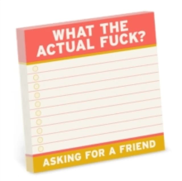 Knock Knock Actual Fuck Sticky Notes (4 x 4-inches) Other printed item
