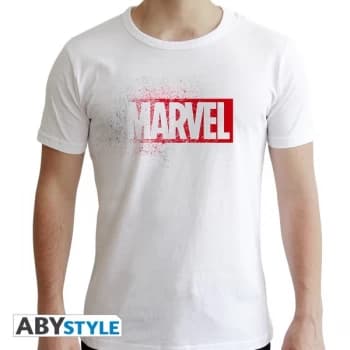 Marvel - "Marvel Logo" Mens SS T-Shirt - White - New Fit