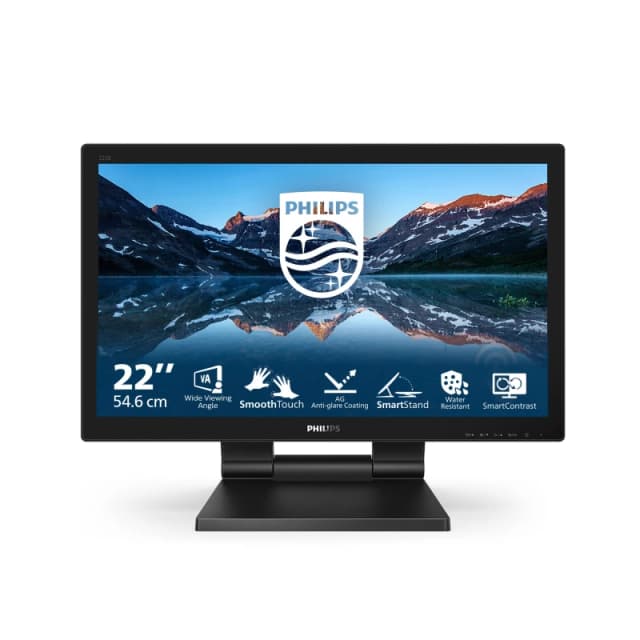 Philips B Line 222B9TA/00 computer monitor 54.6cm (21.5") 1920 x 1080 pixels Full HD LCD Touch Screen Tabletop Black 222B9TA/00