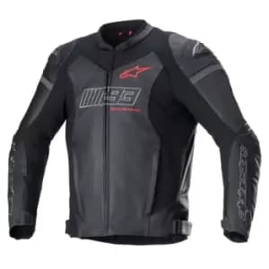 Alpinestars MM93 Track Leather Jacket Black Bright Red 56