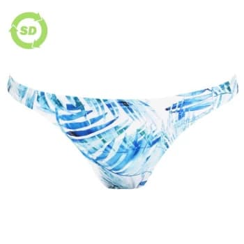 SoulCal Leaf Print Bikini Bottoms - White Palm Prnt