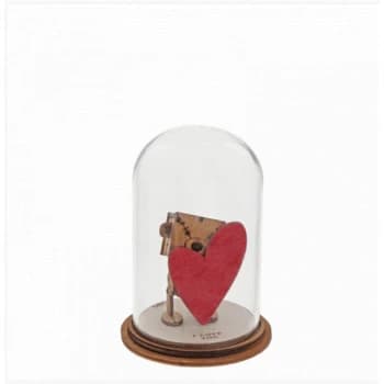 I Love You (Little Wooden Bear) Figurine
