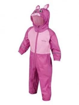 Regatta Girls Little Adventurers Charco Unicorn Splash Suit - Pink, Lilac, Size 12-18 Months, Women