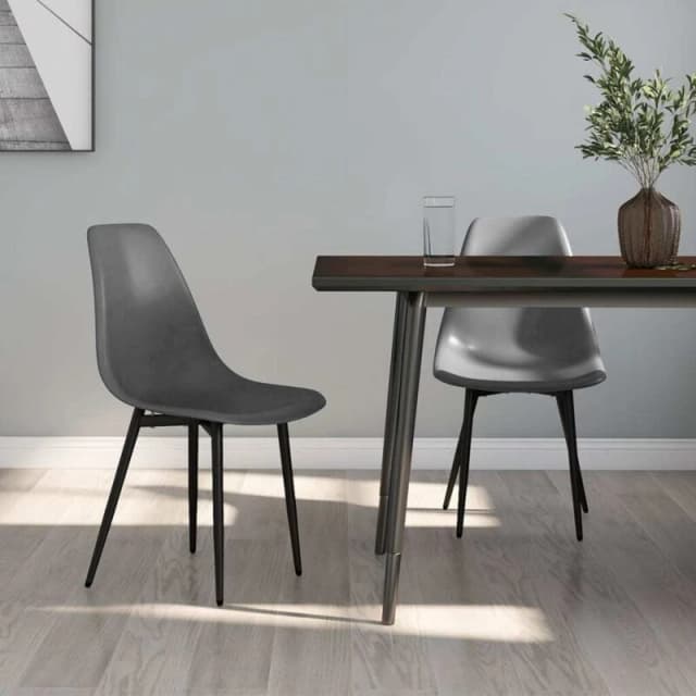 VIDAXL Dining Chairs 2 pcs Grey pp Vidaxl 8720286645093