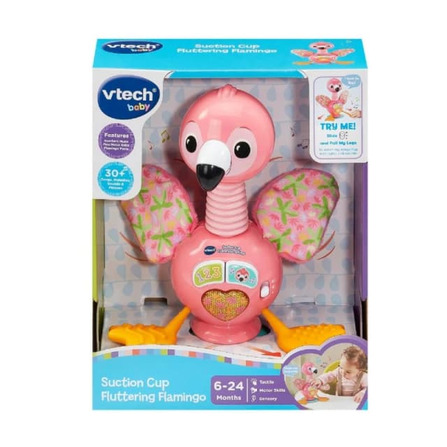 Vtech Suction Cup Fluttering Flamingo Interactive Toy Multicolor Unisex