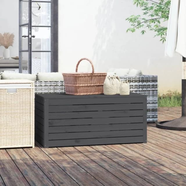 VIDAXL Garden Box Grey 101x50.5x46.5cm Solid Wood Pine Vidaxl 8720845690861