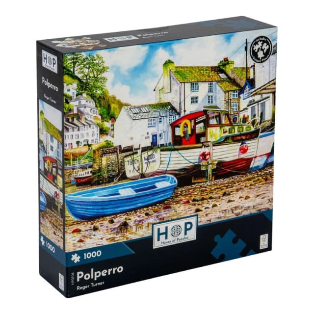 The House Of Puzzles Polperro 1000 Piece Jigsaw Puzzle Size: 1000 Pieces Multicolor Unisex 1000 Pieces