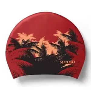 Speedo Long Hair Cap - Red