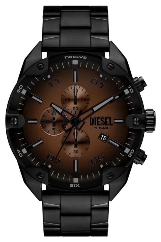 Diesel DZ4691 Spiked Chronograph (48mm) Brown Gradient Dial Watch