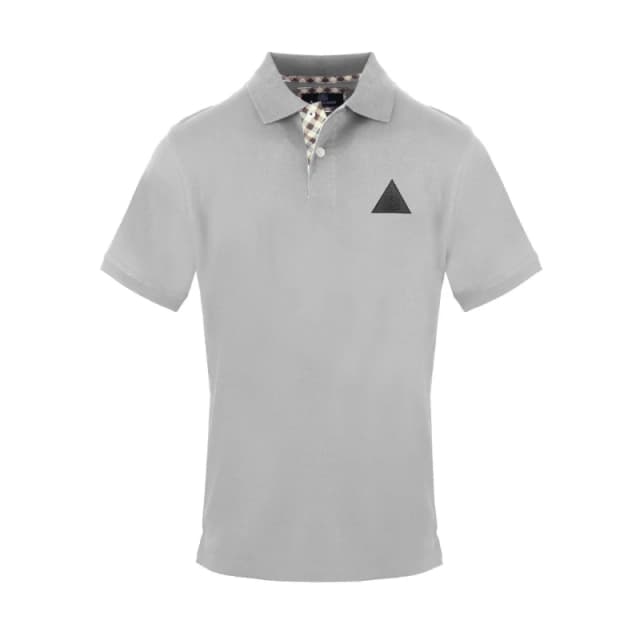 Aquascutum Mens Polo Short Sleeve Polo Shirt Grey male Small
