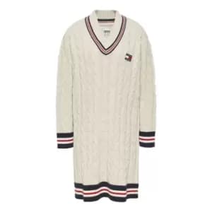 Tommy Jeans TJ Wool Badge Sweater - White