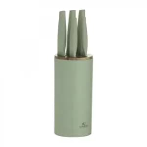 Viners Organic Green 6pce Knife Block Set