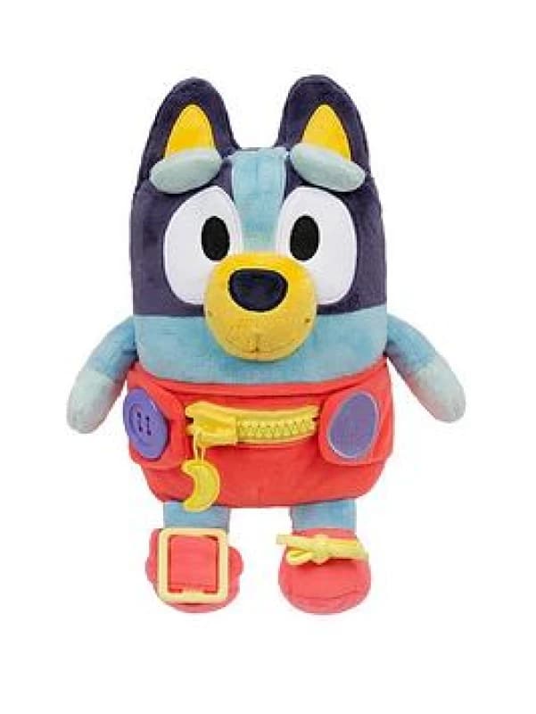 BlueY Anziehspaß Baby Anziehen von Baby trainiert feinmotorische Fahigkeiten superweiche 254cm große Pluschfigur mit Knopfen Reißverschluss Sch