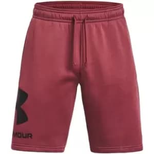 Under Armour Armour Rival Fleece Logo Shorts Mens - Red