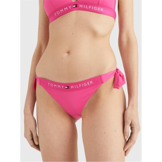 Tommy Hilfiger Original Side Tie Cheeky Bikini Bottoms - Pink Pink 14