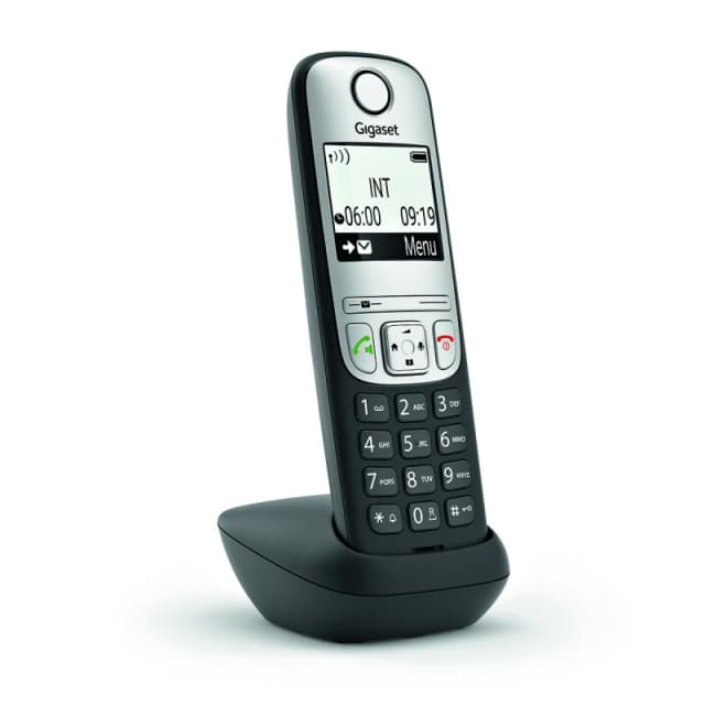 Gigaset A690HX Analog/DECT telephone Caller ID Black. Silver