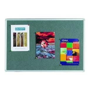 Q-Connect Aluminium Frame Felt Noticeboard 1800x1200mm Grey 9700027