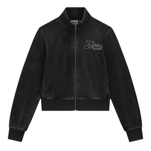Guess Womens Velour Tracksuit Jet BLACK female 8 (XS)