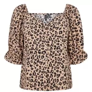 VERO MODA Print Catch Shirt - Beige
