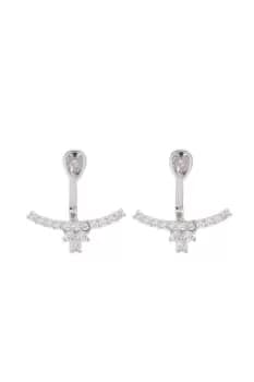 Cubic Zirconia Two Part Earrings